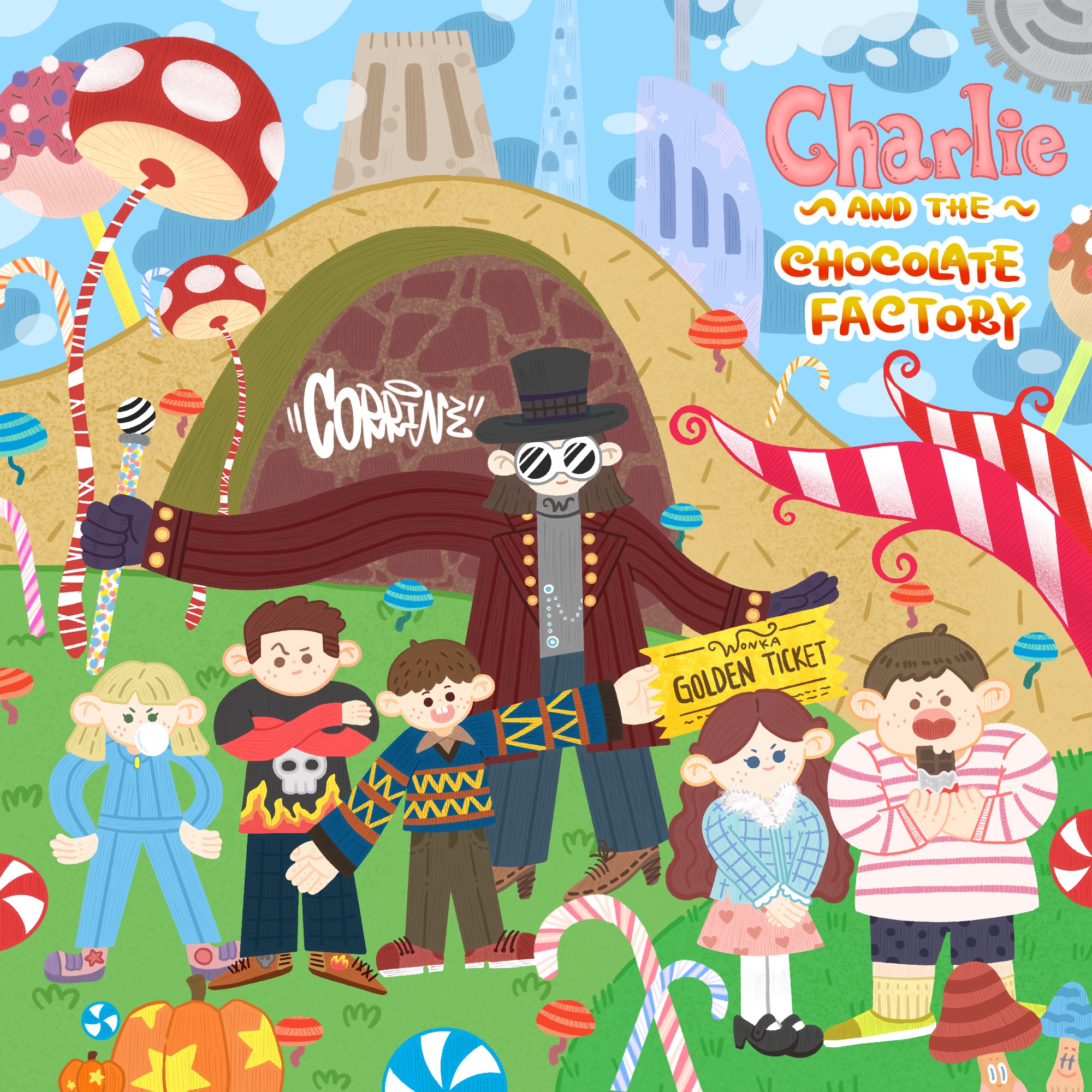 查理和巧克力工厂漫画图片