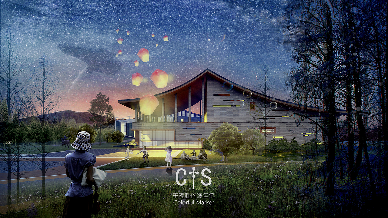 游客中心设计（图ZMTY0ODQ4MTM2） - 建筑设计 - 站酷设计师王大大的调色笔原创素材 - 站酷ZCOOL