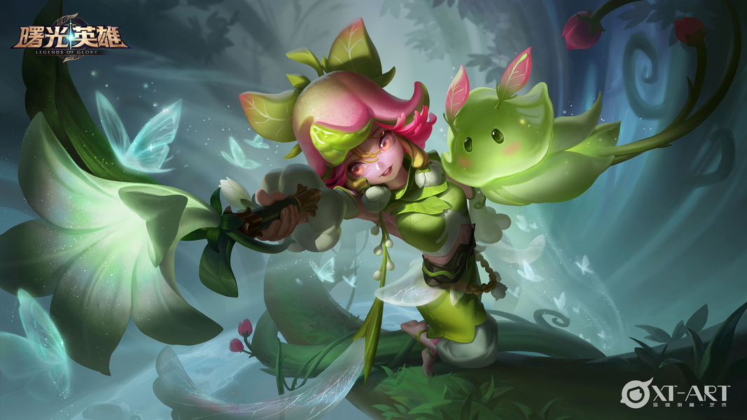 游戏角色场景插画