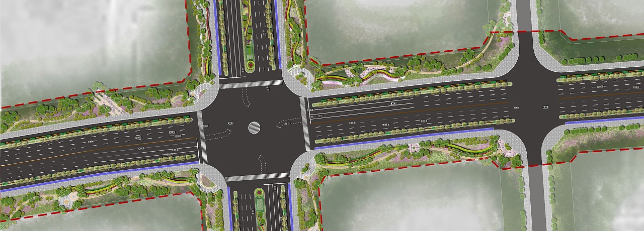 景观彩平图展示