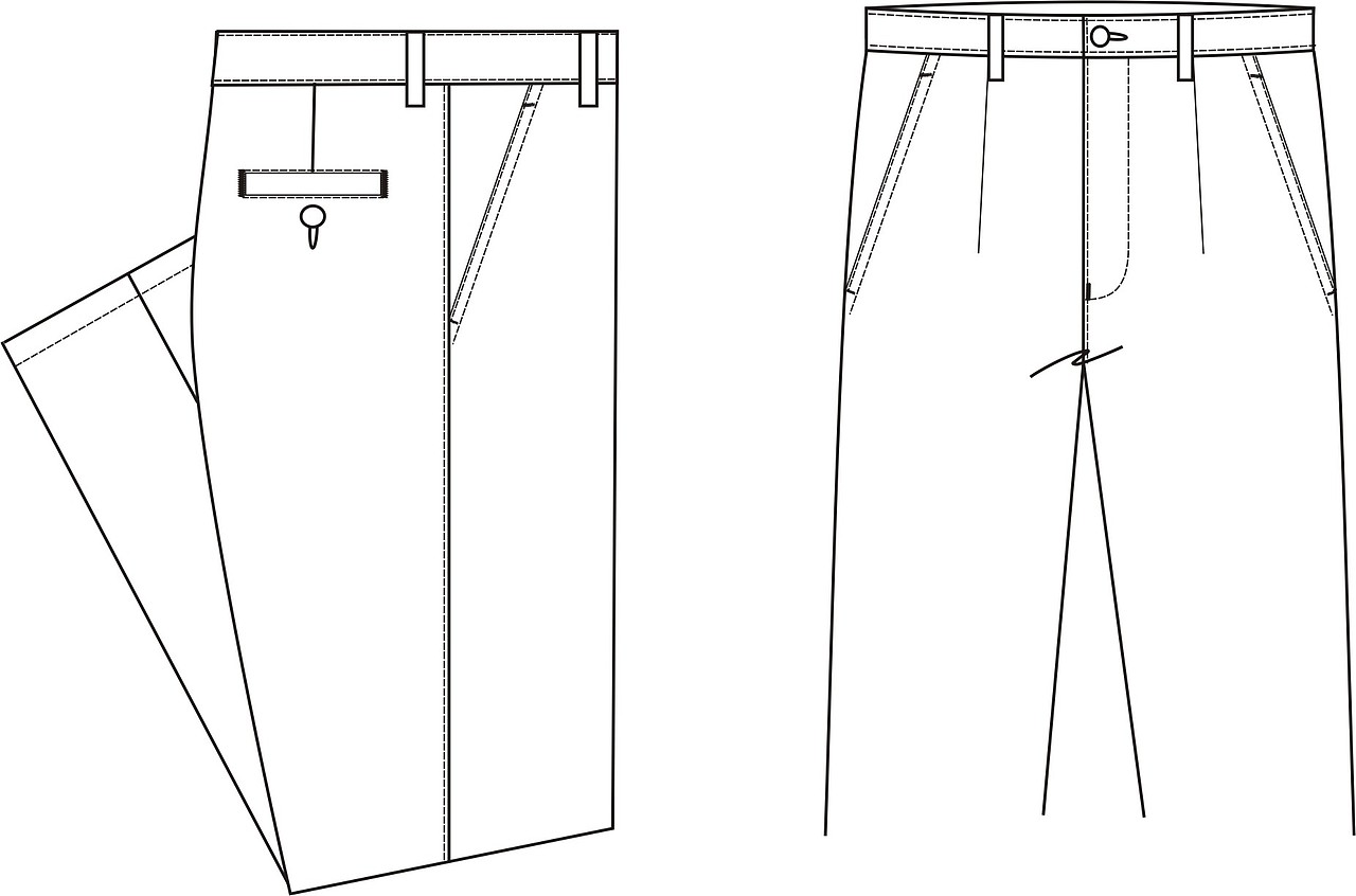 以前的一些服装款式图设计