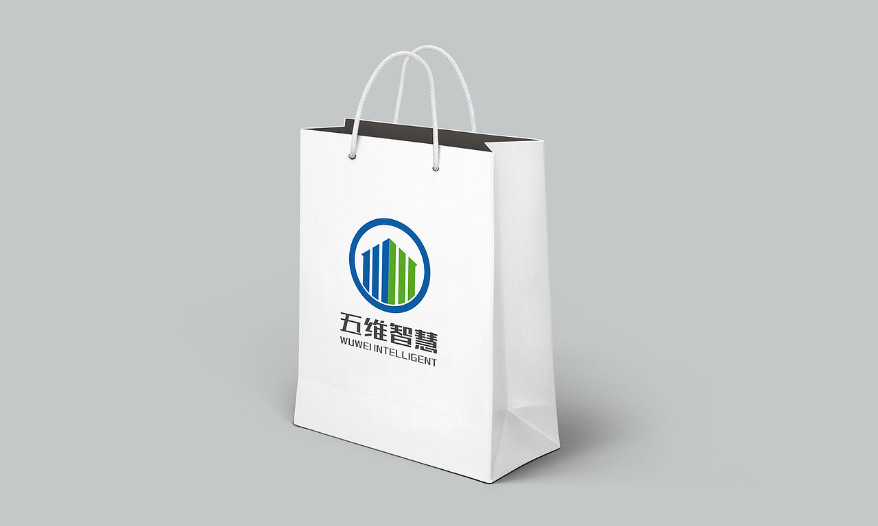 五维智慧建设logo设计