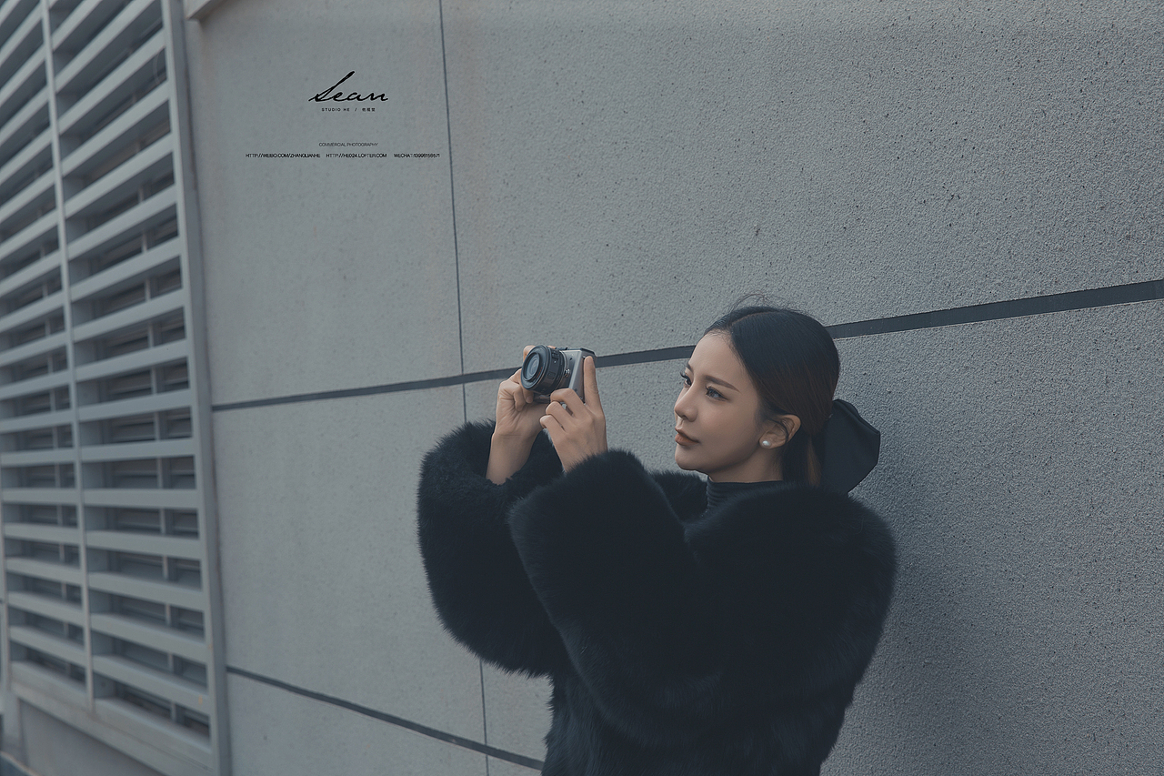 天台拍摄的一组人像