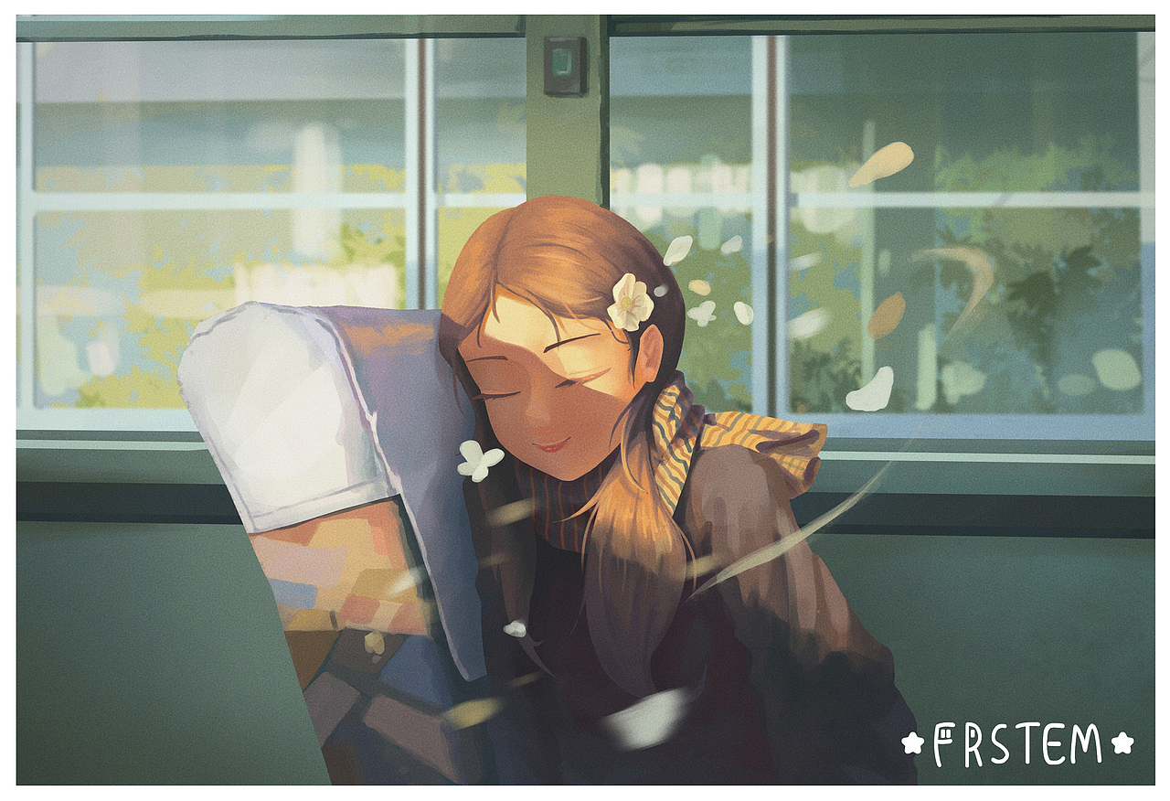 FR治愈插画-花瓣（图ZMzA1MTM2Mzgw） - 创作习作 - 站酷设计师FRstem原创素材 - 站酷ZCOOL