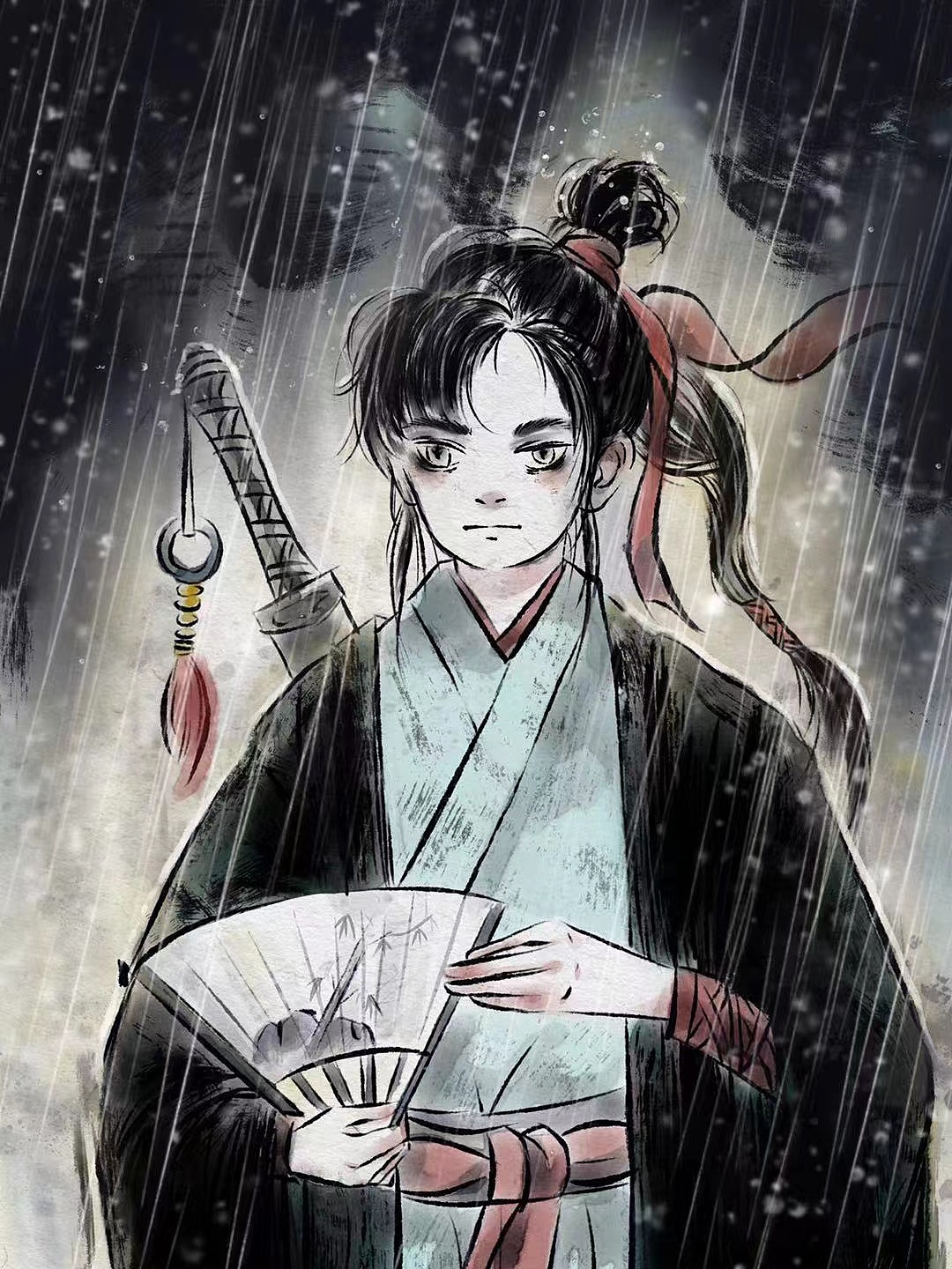 水墨小青年们（图ZMzI1NzkzNTUy） - 创作习作 - 站酷设计师招财进宝小画师原创素材 - 站酷ZCOOL