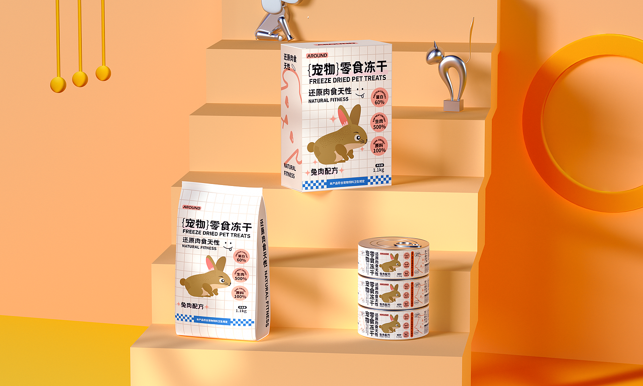 AROUND宠物冻干包装设计(图ZMzM1NDkwMDEy) - 包装 - 站酷设计师佟佟帅原创素材 - 站酷ZCOOL