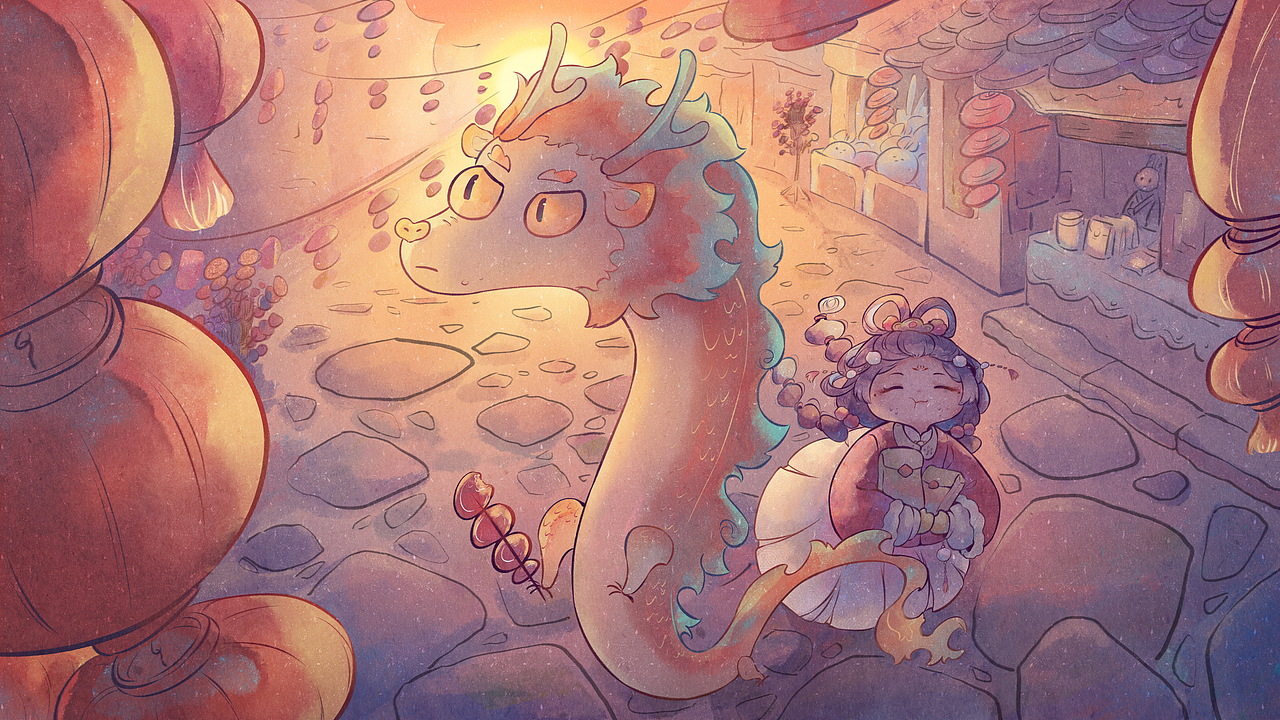 桃桃的新年贺图