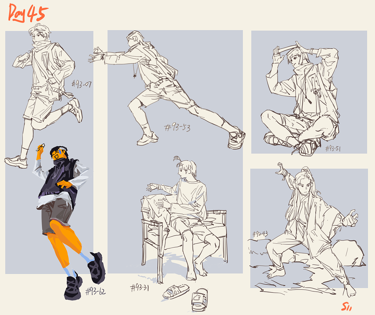 11期Day45 @速寫(xiě)班長(zhǎng) #速寫(xiě)60天挑戰(zhàn)賽# ???（圖ZMjk3MjU2NTAw） - 創(chuàng)作習(xí)作 - 站酷設(shè)計(jì)師一語(yǔ)四字原創(chuàng)素材 - 站酷ZCOOL