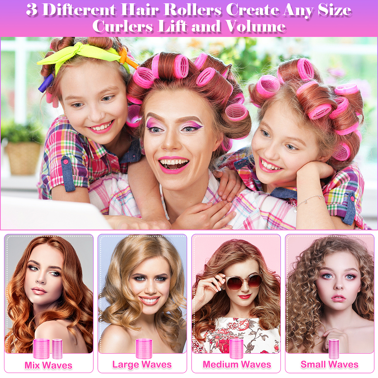 亚马逊主图 - 紫色卷发器