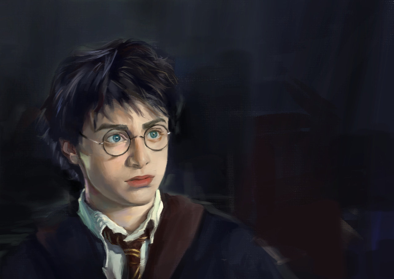 厚涂插画 哈利波特