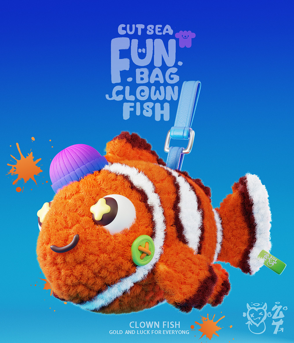 【Cut Fish可爱的海洋鱼类】（图ZMzcwMTM0NzI0） - 人物/生物 - 站酷设计师九星Star原创素材 - 站酷ZCOOL