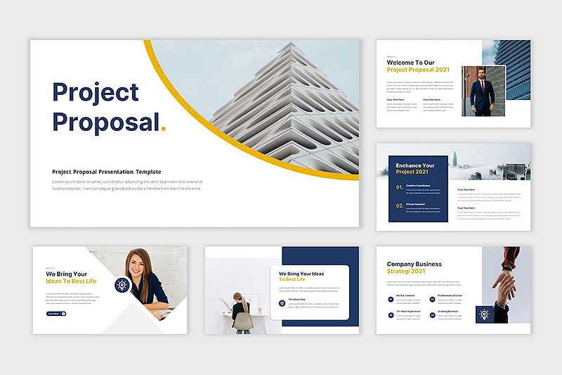 27页业务演示公司项目提案商业计划商务通用PPT模板