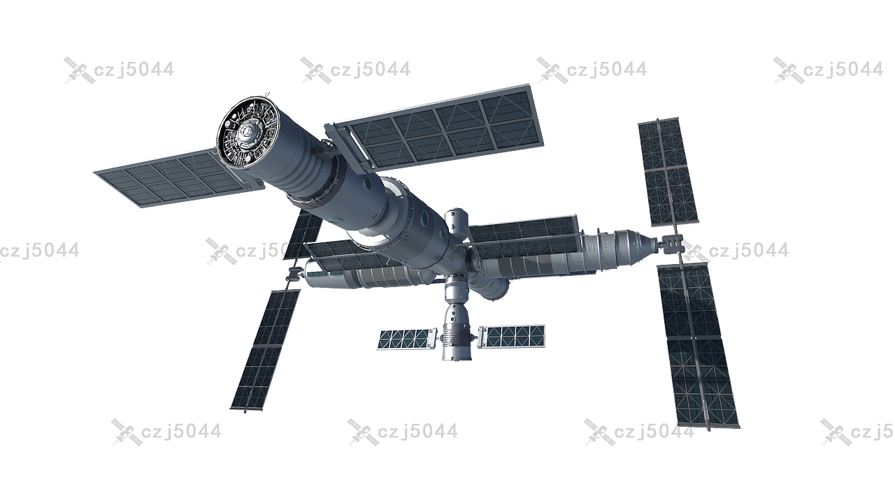 中国空间站 次世代 三维建模（图ZMzMwMjcwMDcy） - 动画/影视 - 站酷设计师从南到北001原创素材 - 站酷ZCOOL