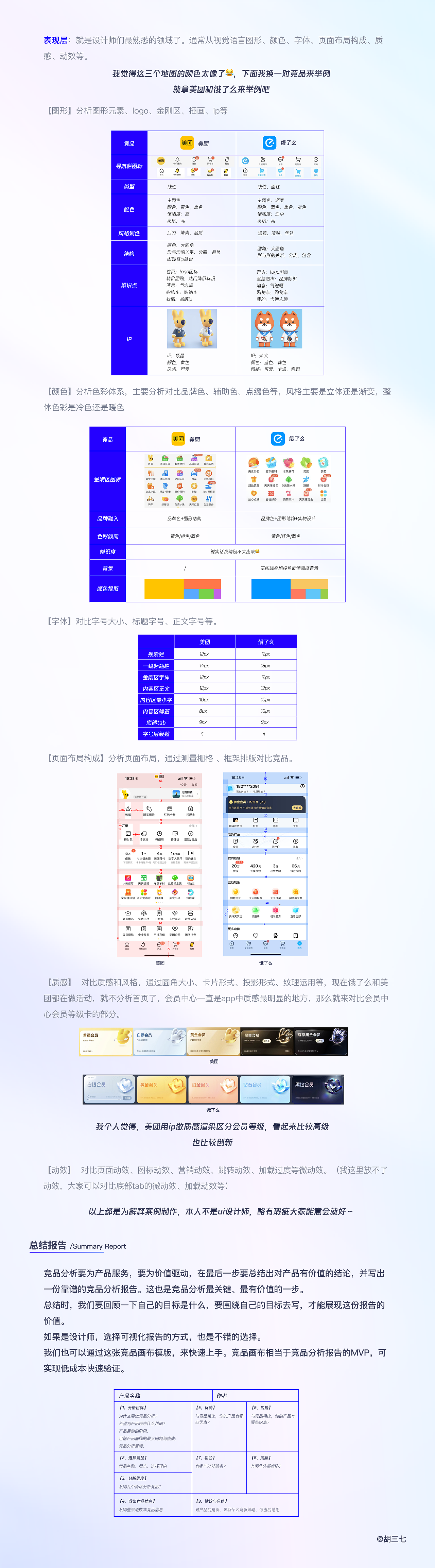 节前摸鱼文章已到位，收下这份竞品分析攻略（图ZMzUxNjA2OTUy） - 交互/UE - 站酷设计师胡三七原创素材 - 站酷ZCOOL
