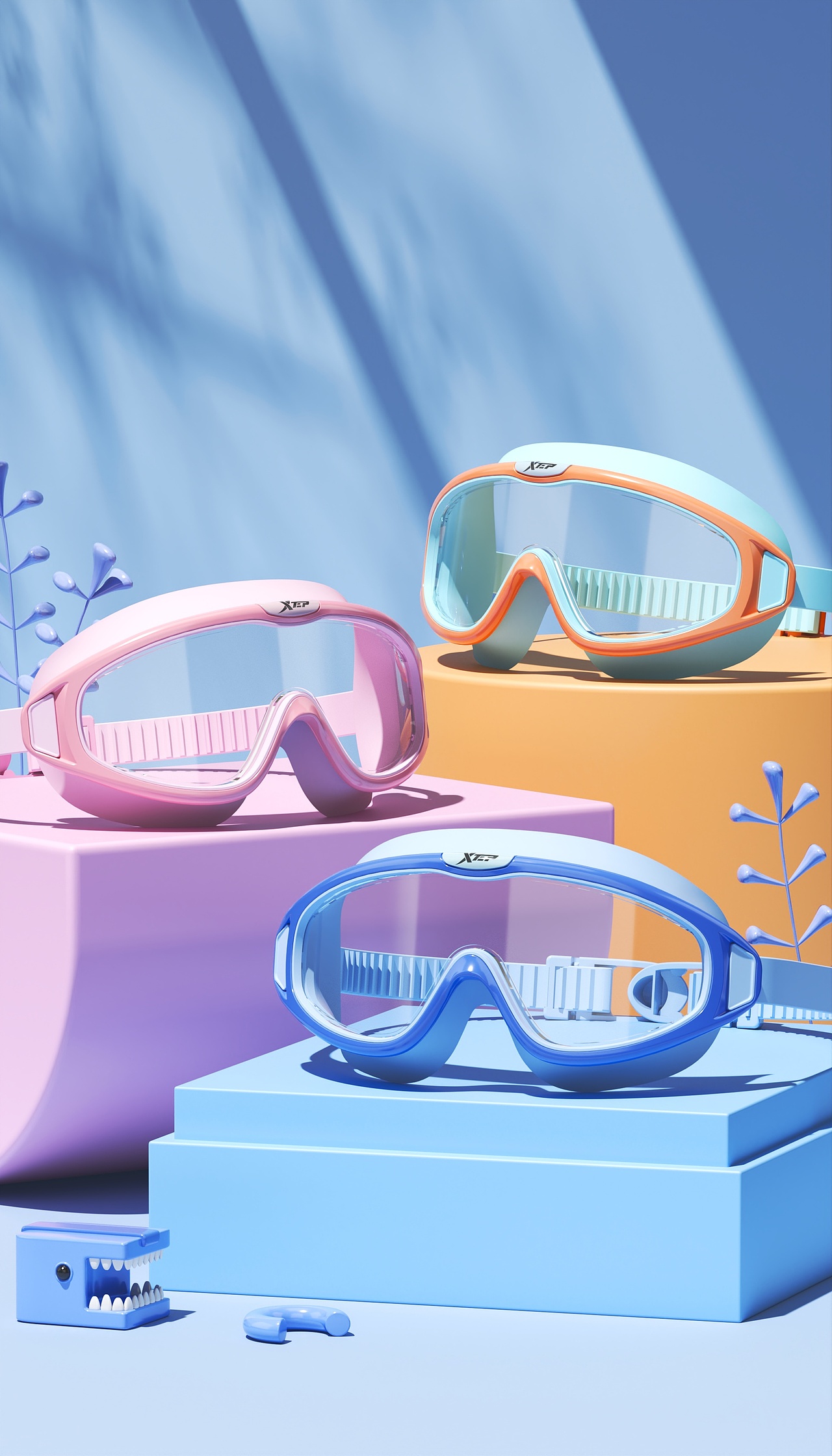 儿童泳镜，泳圈等（图ZMzQ0MDE0NzI0） - 产品 - 站酷设计师LuckyXi666原创素材 - 站酷ZCOOL