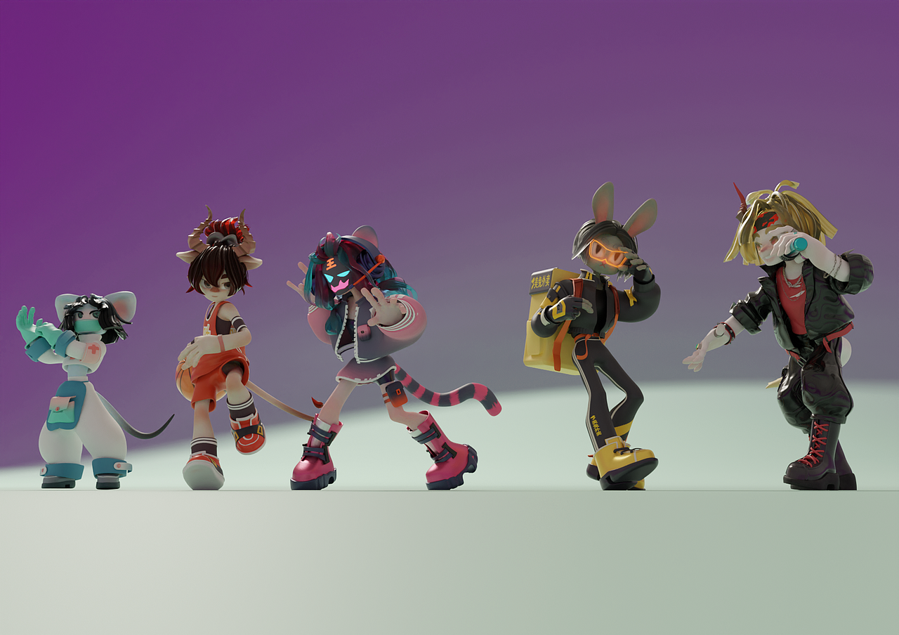 畢設(shè)十二生肖1/3建模（圖ZMzAxODMwODcy） - 人物/生物 - 站酷設(shè)計師小爺我絕版了原創(chuàng)素材 - 站酷ZCOOL