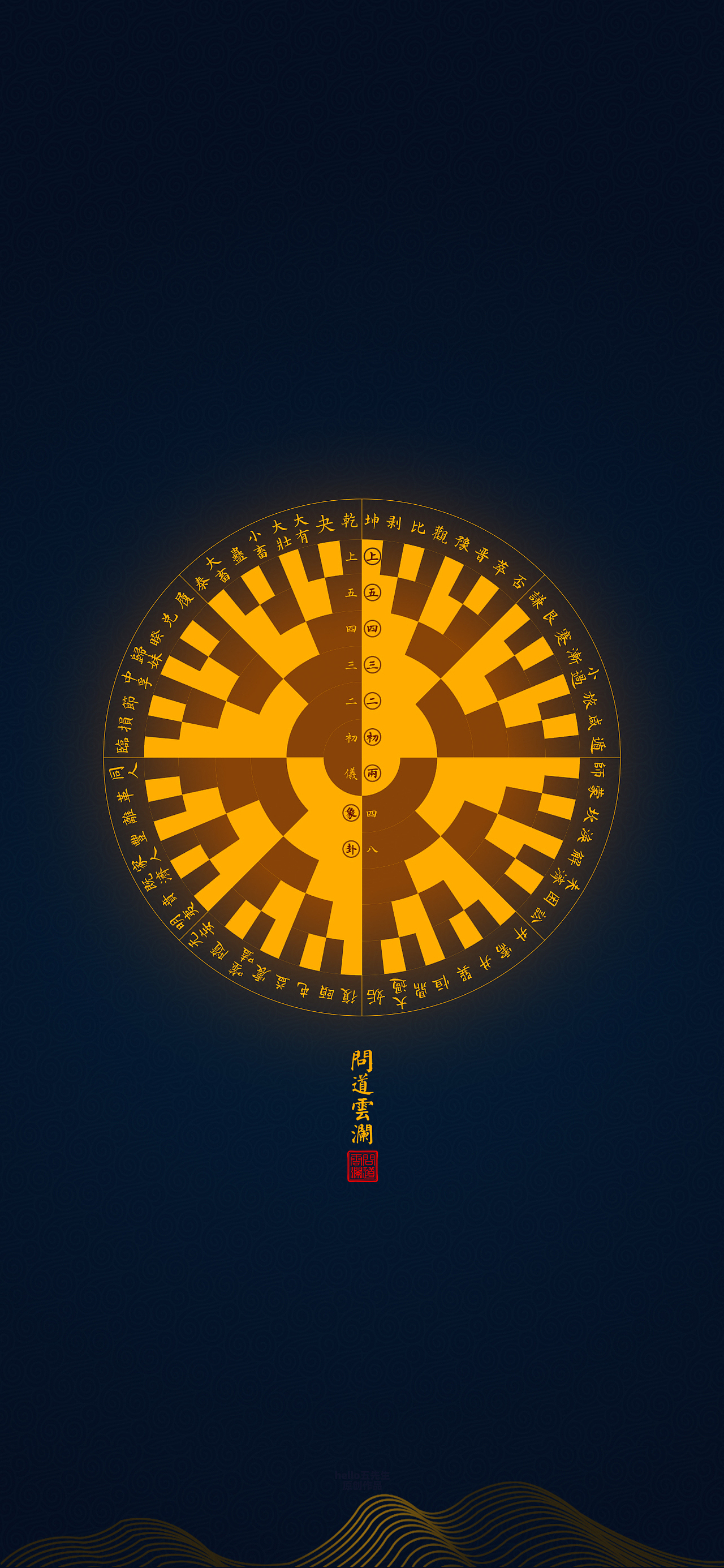 【道教文化】科幻风机甲美少女六十四卦高清手机壁纸