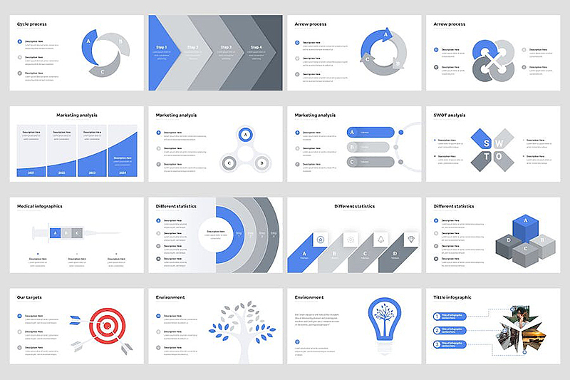 极简创意企业解决方案商业计划企业合作keynote模板