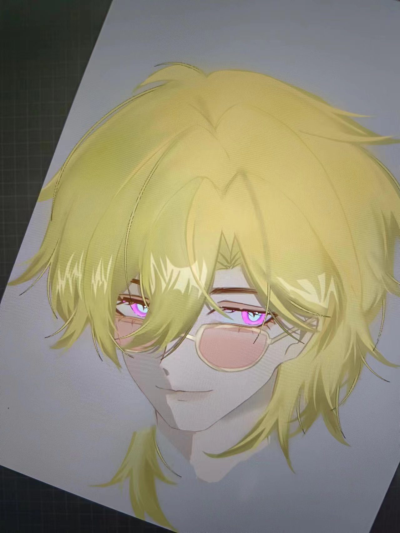 【崩坏 星穹铁道 砂金绘画】一只正在打电话的小孔雀