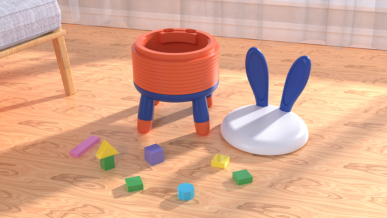 2022毕业设计——《萌兔套圈儿童座椅》（图ZMzIzMDY3NTA0） - 生活用品 - 站酷设计师沐风la原创素材 - 站酷ZCOOL