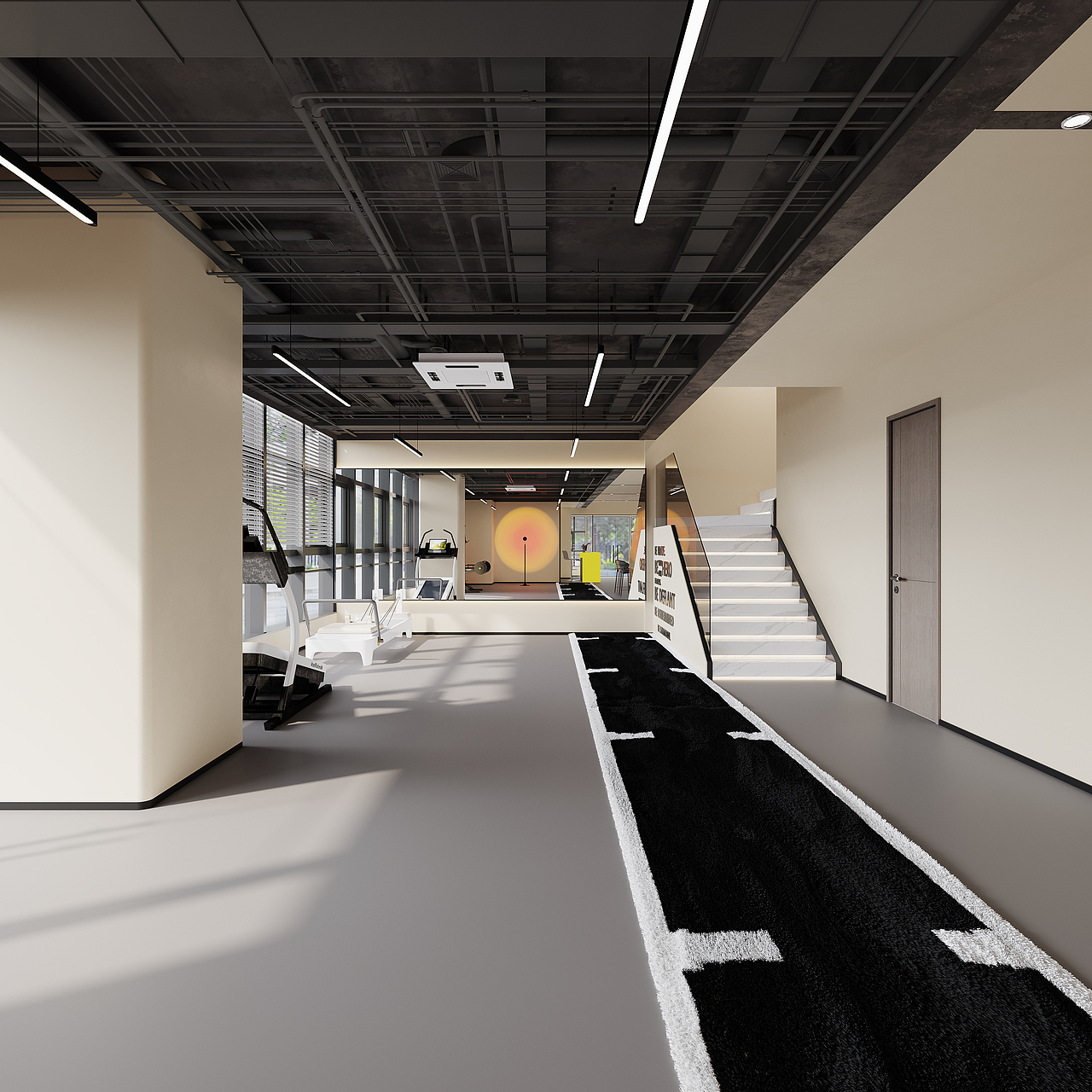 健身房案例（图ZMzY5Njc1NzMy） - 商业空间设计 - 站酷设计师白龙马效果图杨芸原创素材 - 站酷ZCOOL