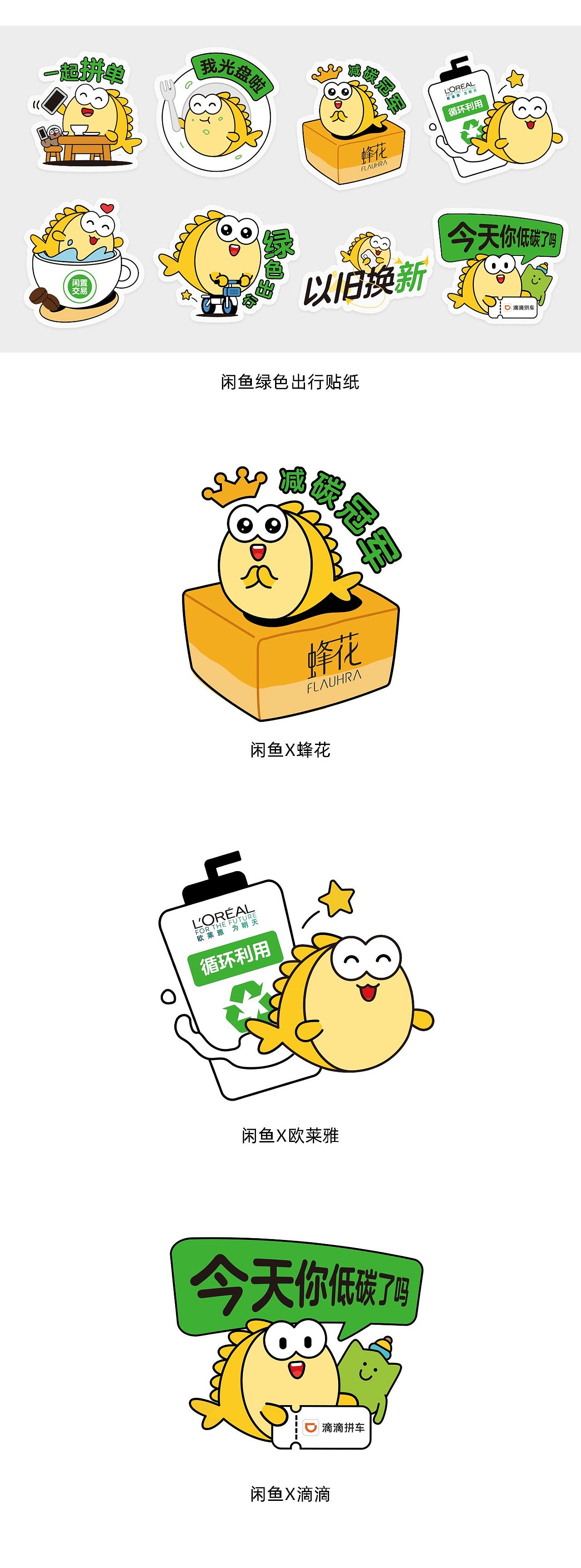 闲鱼-绿色出行贴纸