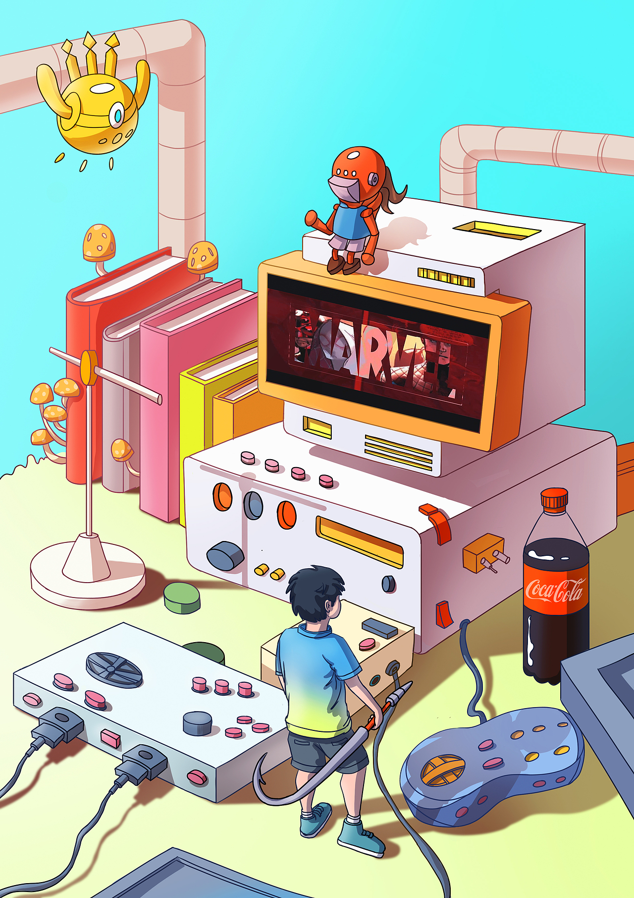 八月插画总结（图ZMzQ5ODIxNzUy） - 创作习作 - 站酷设计师雪连Ting原创素材 - 站酷ZCOOL