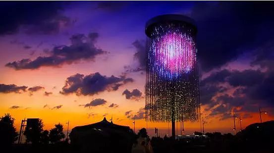 水晶烟花灯 户外灯光亮化装置 美陈互动装置