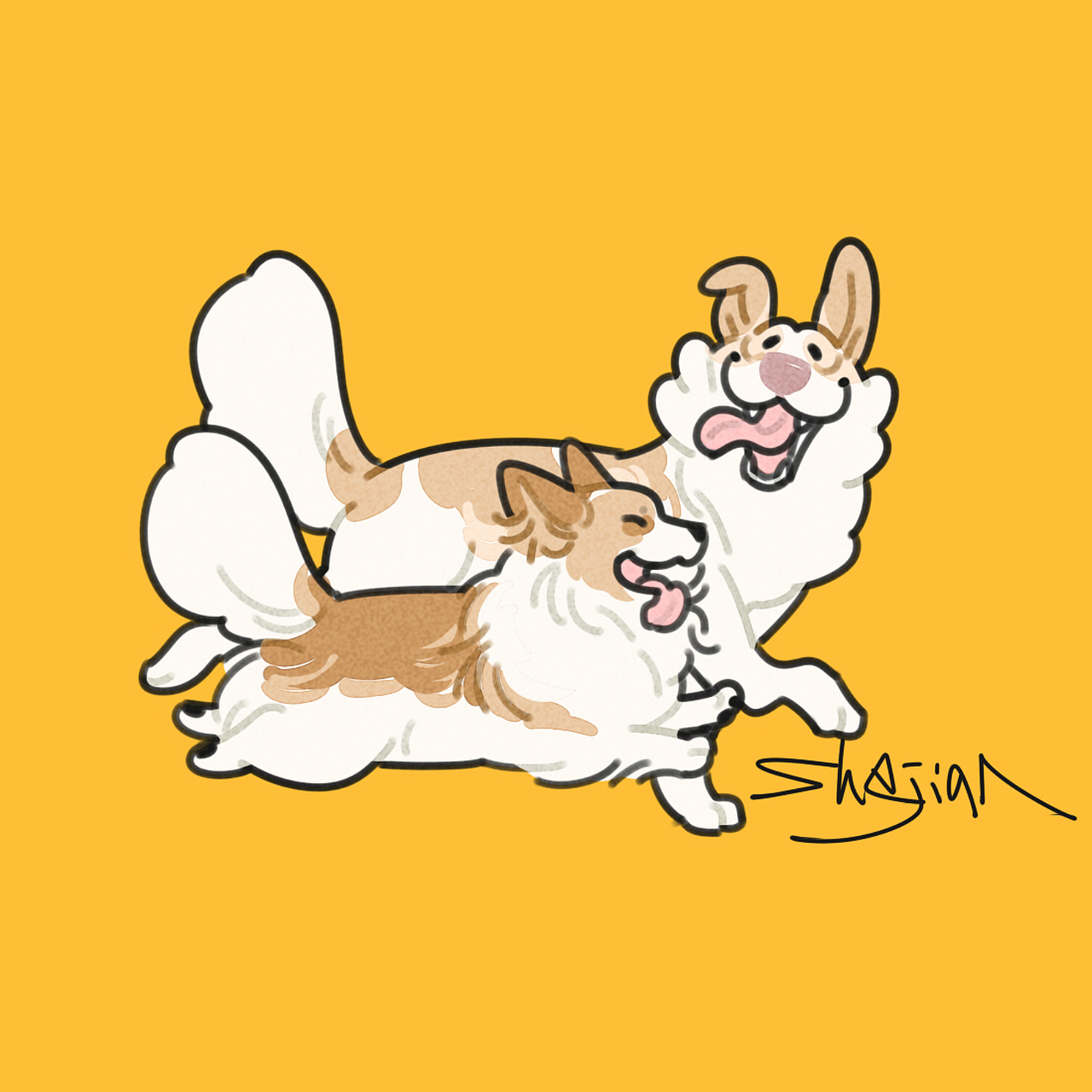 小麦嘬坊系列插图