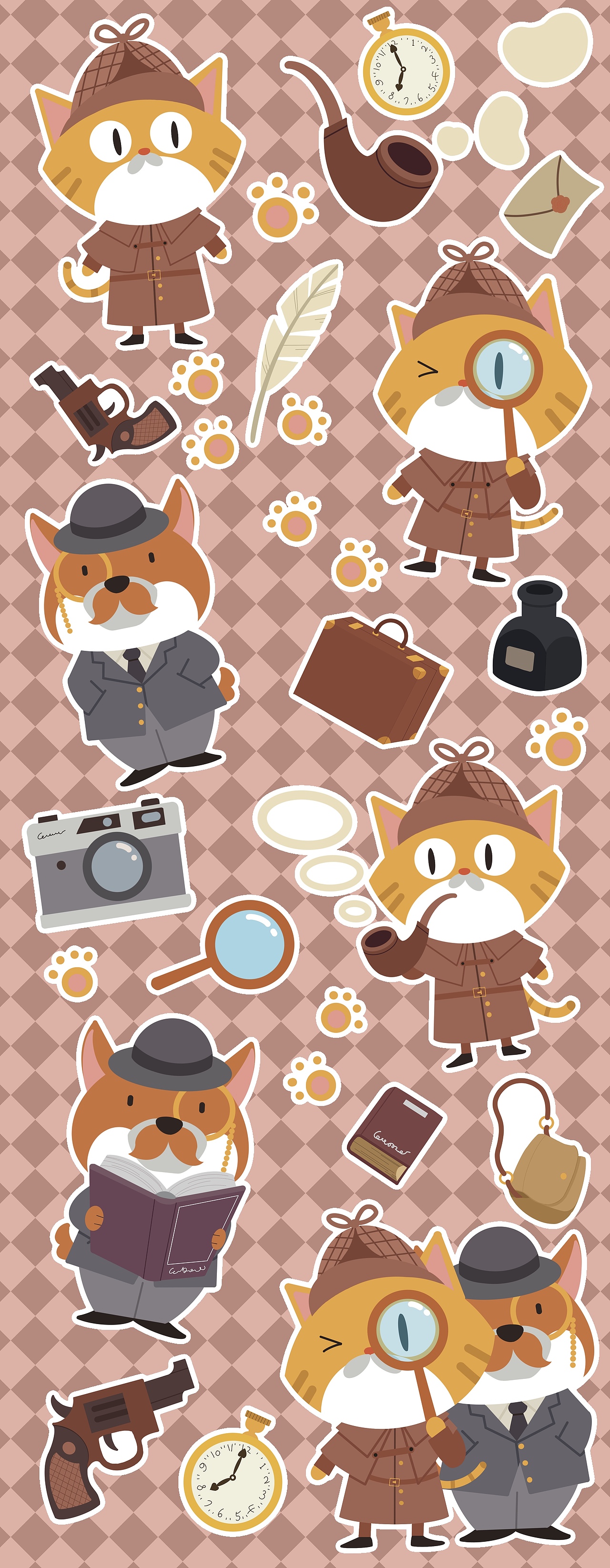 福尔摩斯喵和华生汪