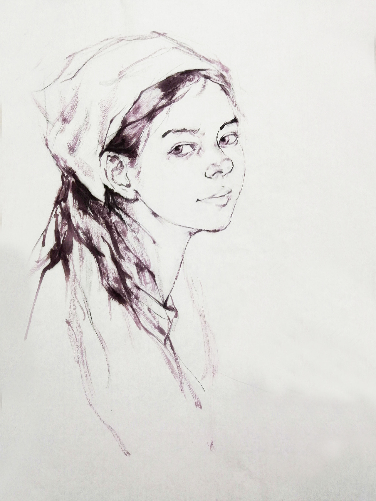 人物插画人物肖像的探索过程（图ZMzQ2NTkwODE2） - 绘画 - 站酷设计师墨林人物画原创素材 - 站酷ZCOOL