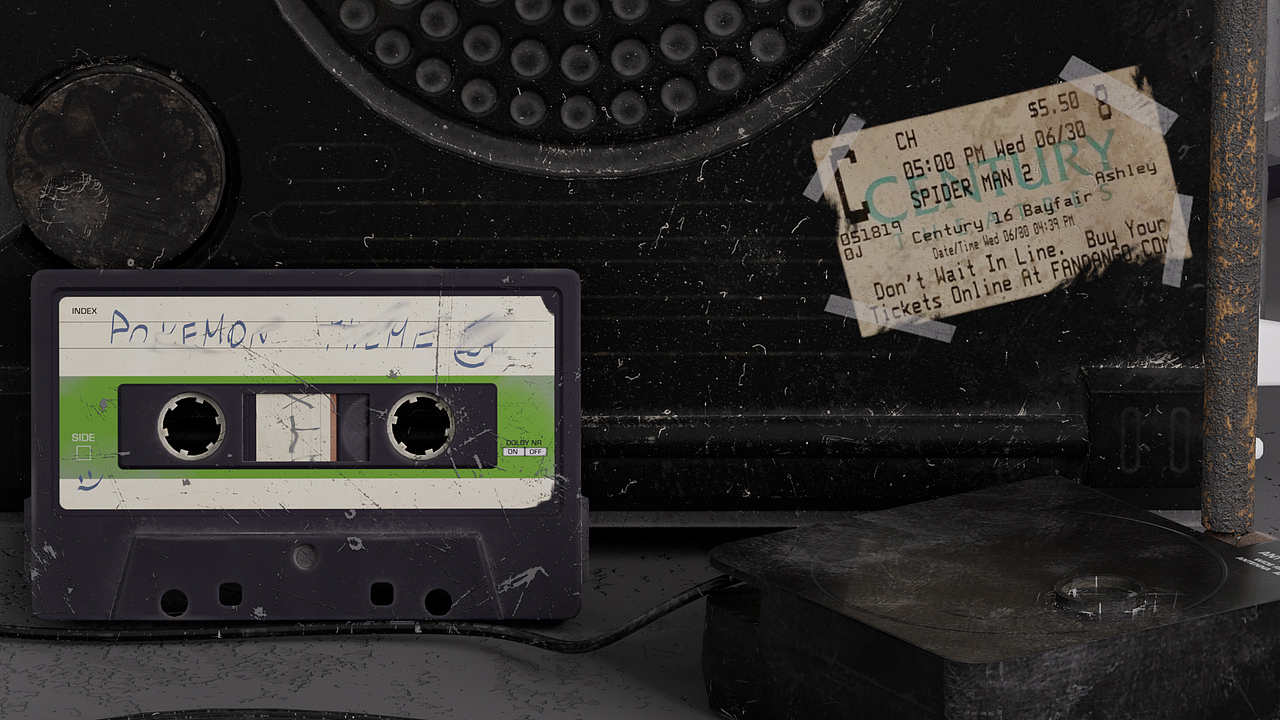 怀旧古董Sony FX-300产品细腻渲染