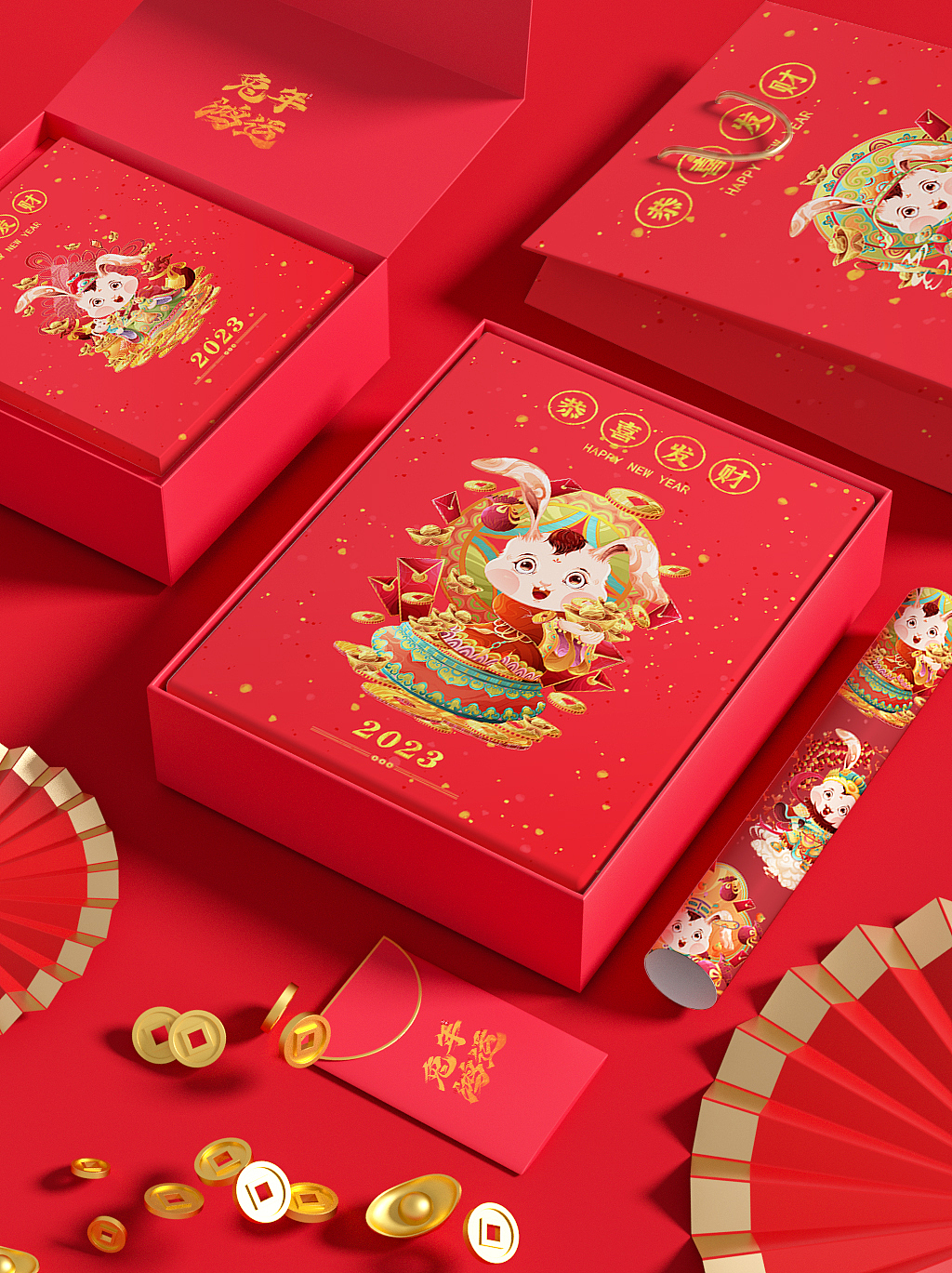2023癸卯兔年&迎春、国潮IP节日插画(图ZMzI1OTUwMjgw) - 商业插画 - 站酷设计师一只团zz原创素材 - 站酷ZCOOL