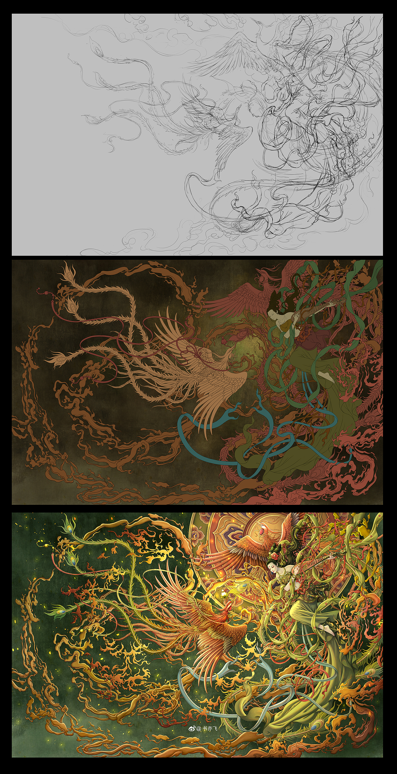 敦煌系列插画（图ZMzE1MjM4Njg0） - 商业插画 - 站酷设计师书亦飞原创素材 - 站酷ZCOOL