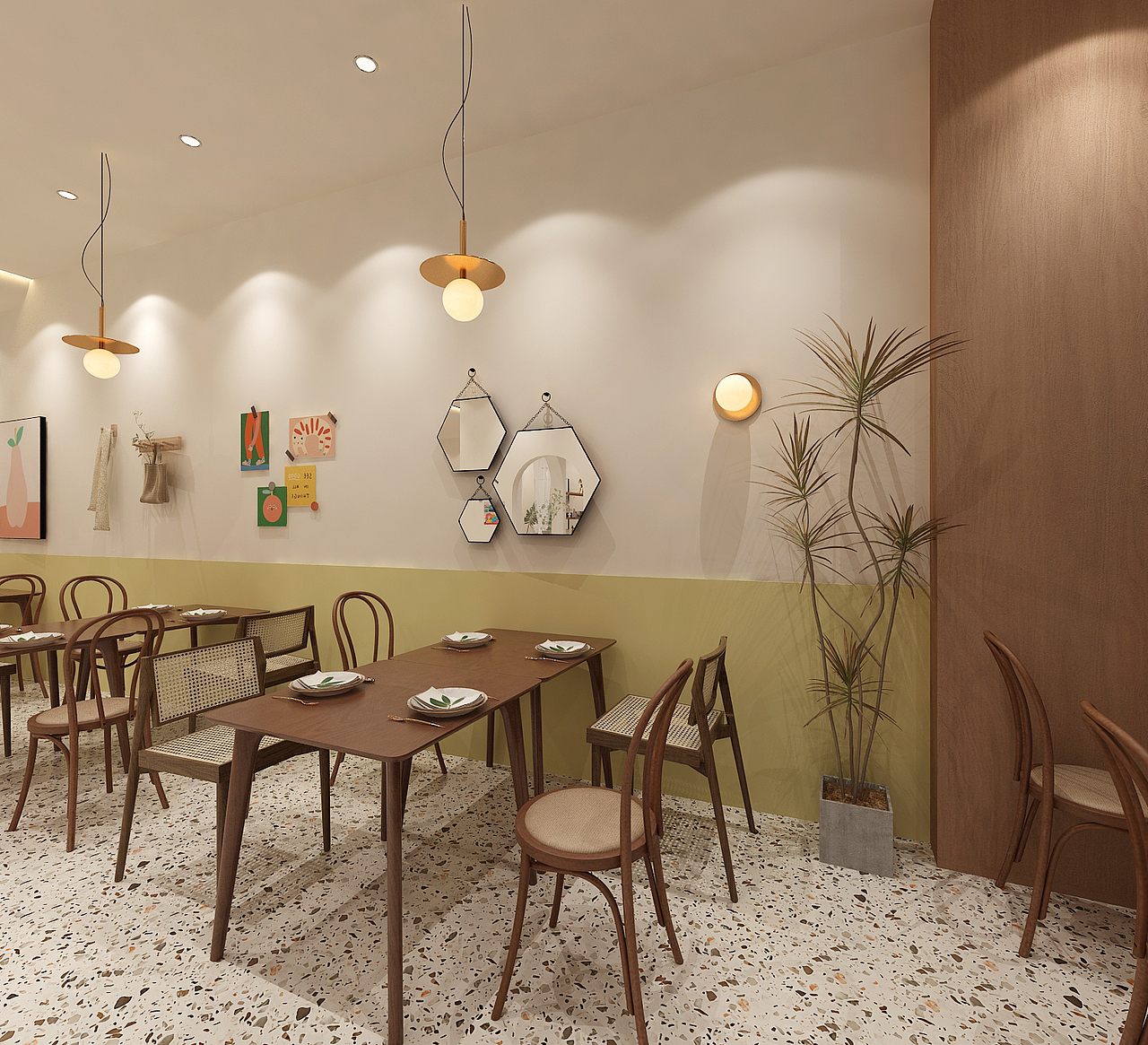 融合餐厅小食院设计