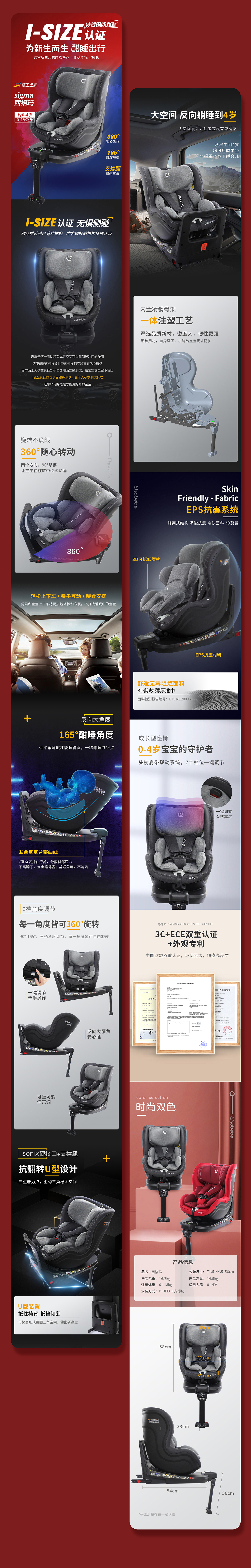 安全座椅详情页集合