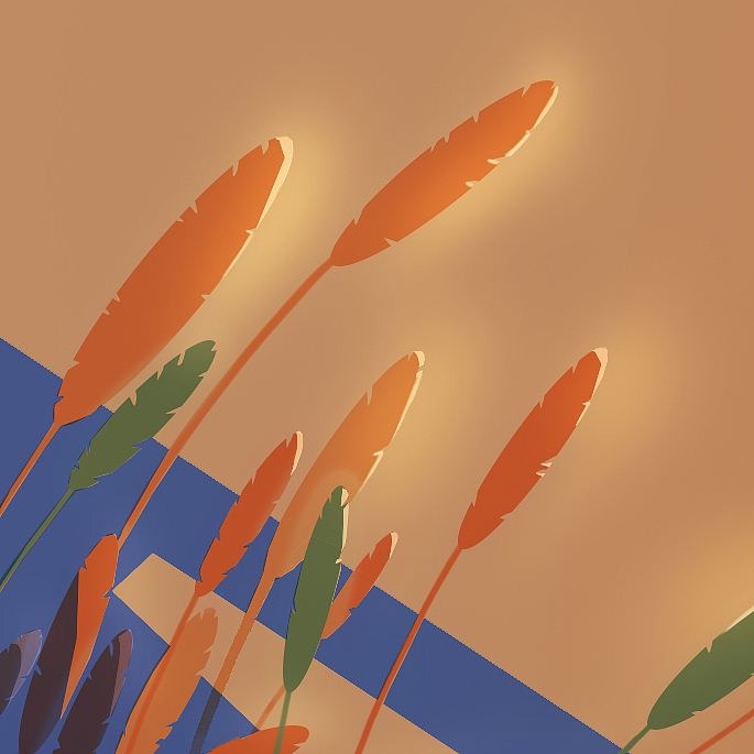 【LiAN】马尾咖啡宣传画