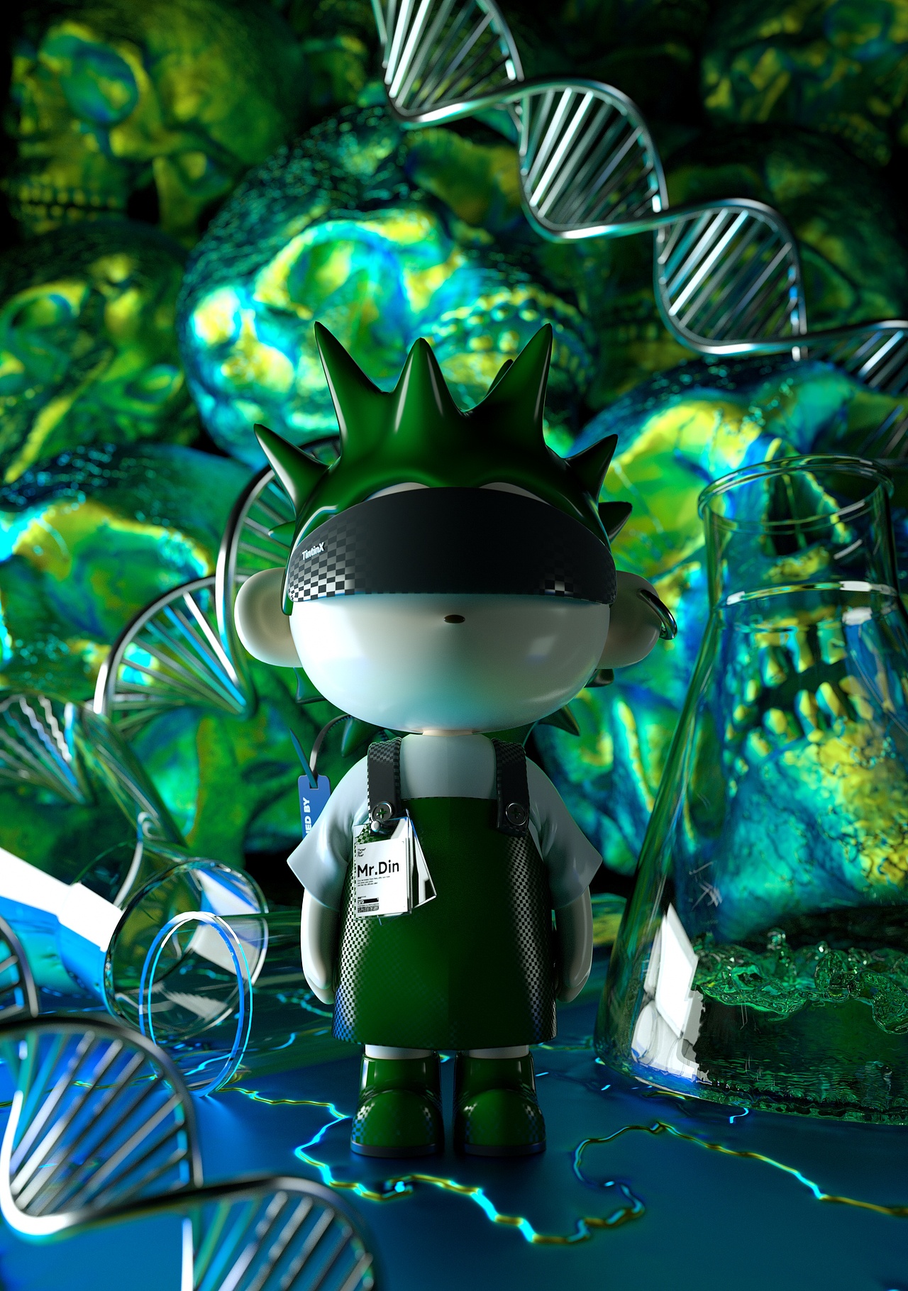 (亿变小丁)原创ip形象场景设计