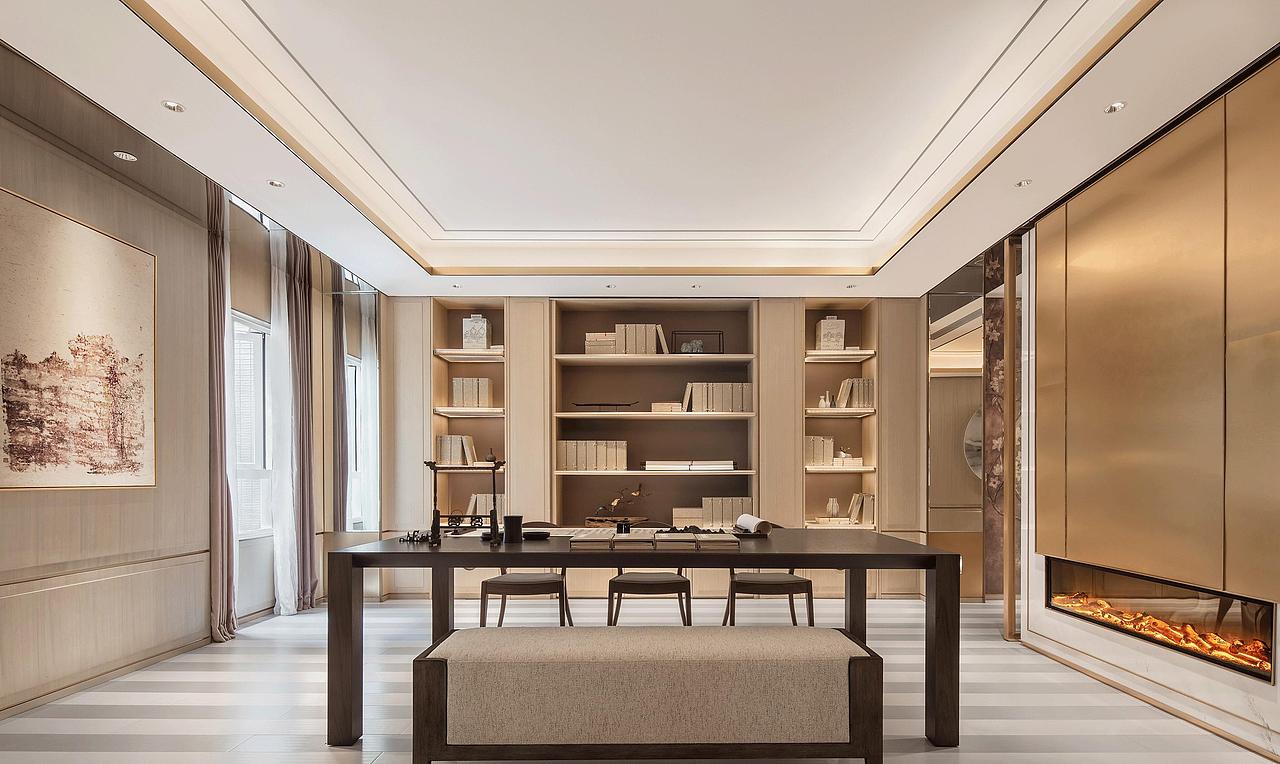 装修案例丨深圳230m²别墅，雅奢新中式正确打开方式（图ZMzEzMDU1Njgw） - 家装设计 - 站酷设计师深圳岚庭装饰原创素材 - 站酷ZCOOL