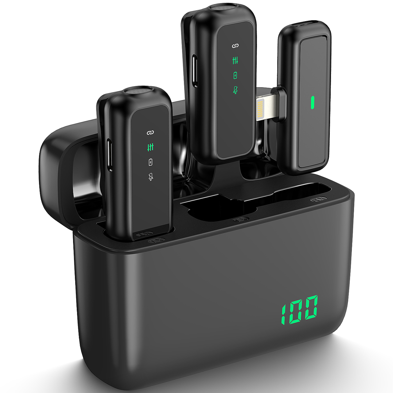 亚马逊无线领夹麦克风产品图片建模渲染主图A+美工设计