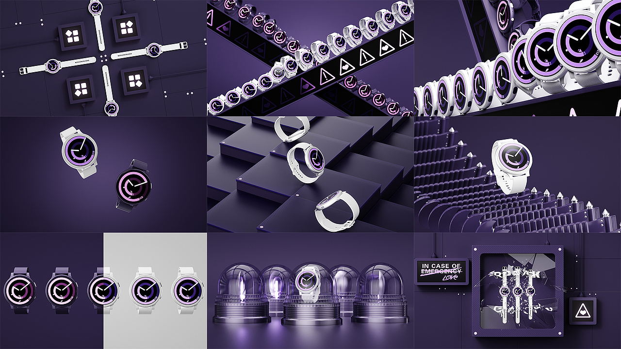 [近期作品]电子手表产品动画渲染练习-个人练习2