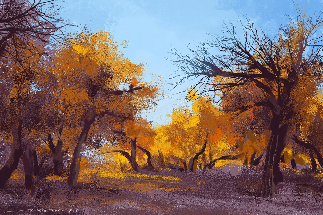 日涂打卡练习(6月7月合集)