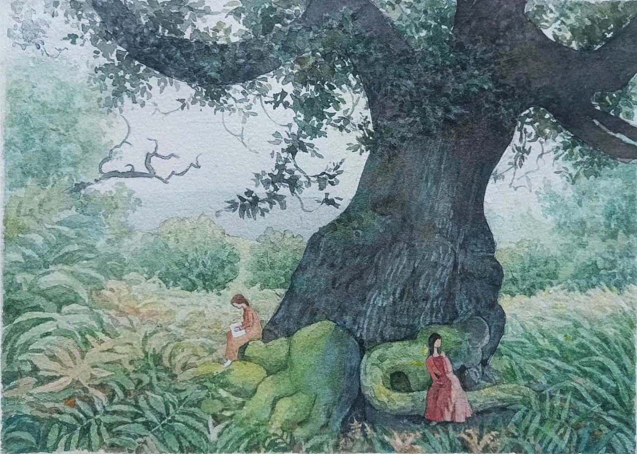 两棵树（图ZMzY3ODYwOTcy） - 绘本 - 站酷设计师冉小稳原创素材 - 站酷ZCOOL