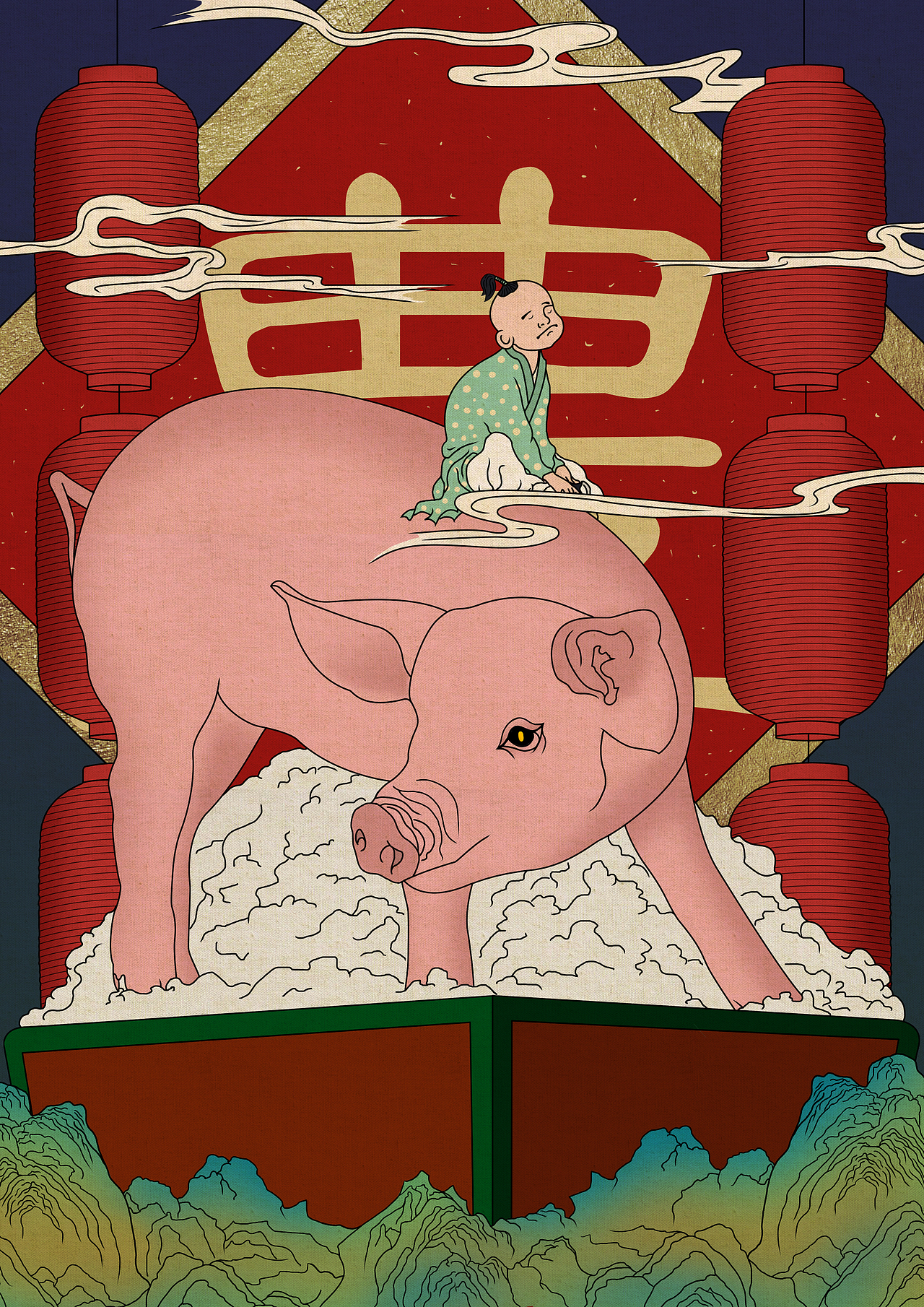 手绘插画（图ZMzI5MzU3MTI0） - 品牌 - 站酷设计师王二小是英雄原创素材 - 站酷ZCOOL