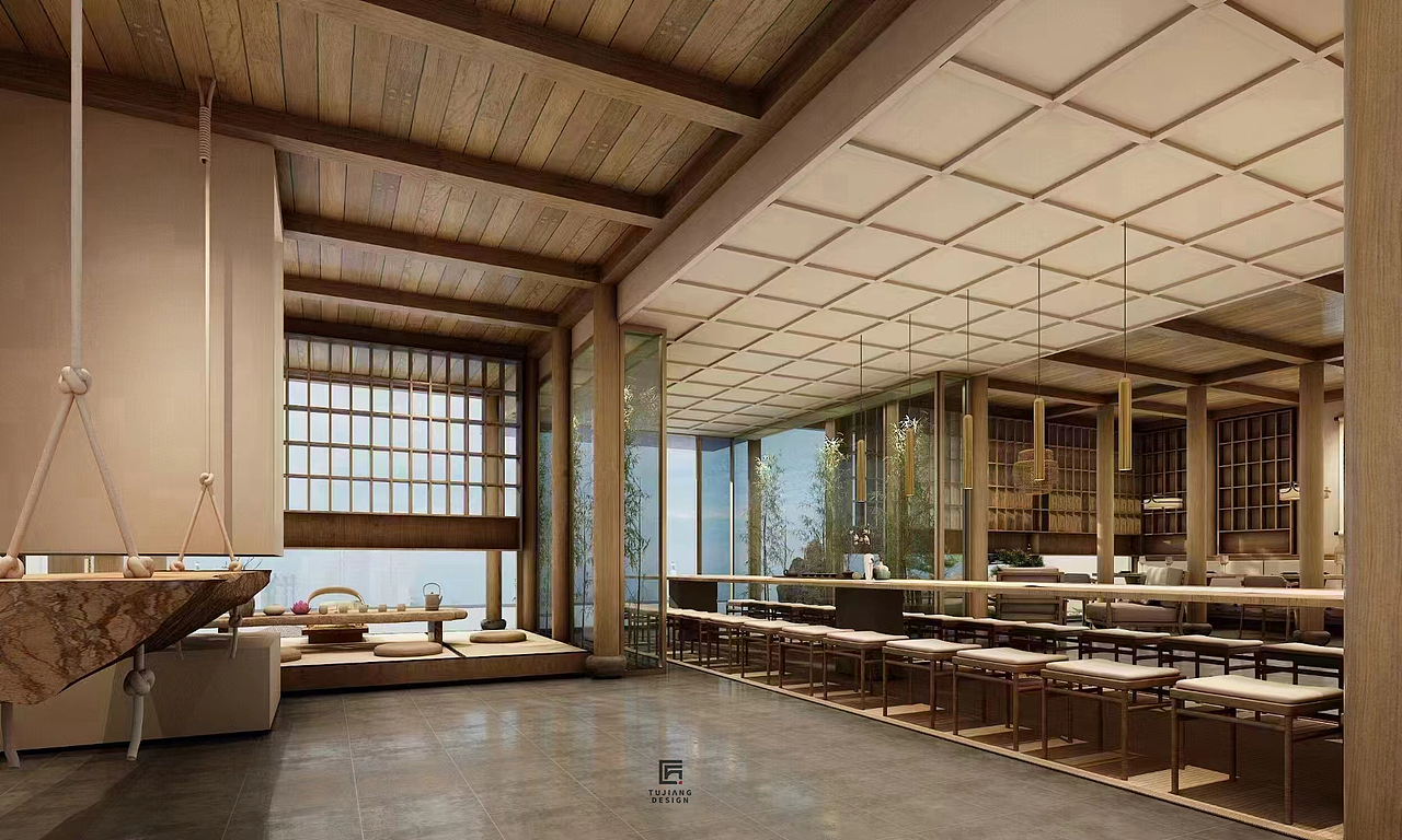 工装中式酒店设计案例|古风雅韵融合现代奢适