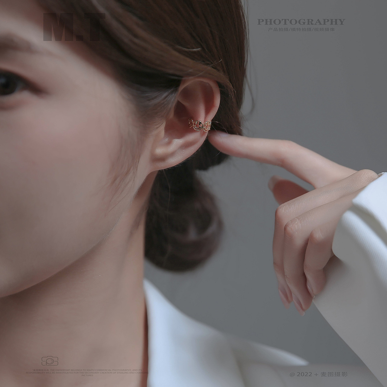 产品摄影 | 小众饰品 耳饰模特拍摄作品展示
