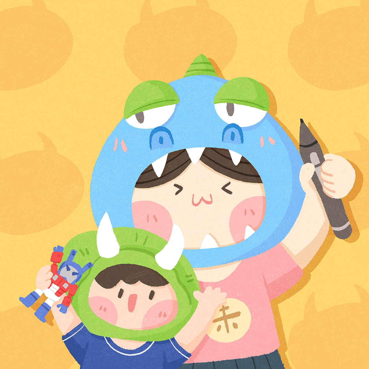 >插画（图ZMjk5MDgxNjg4） - 儿童插画 - 站酷设计师朱力君原创素材 - 站酷ZCOOL