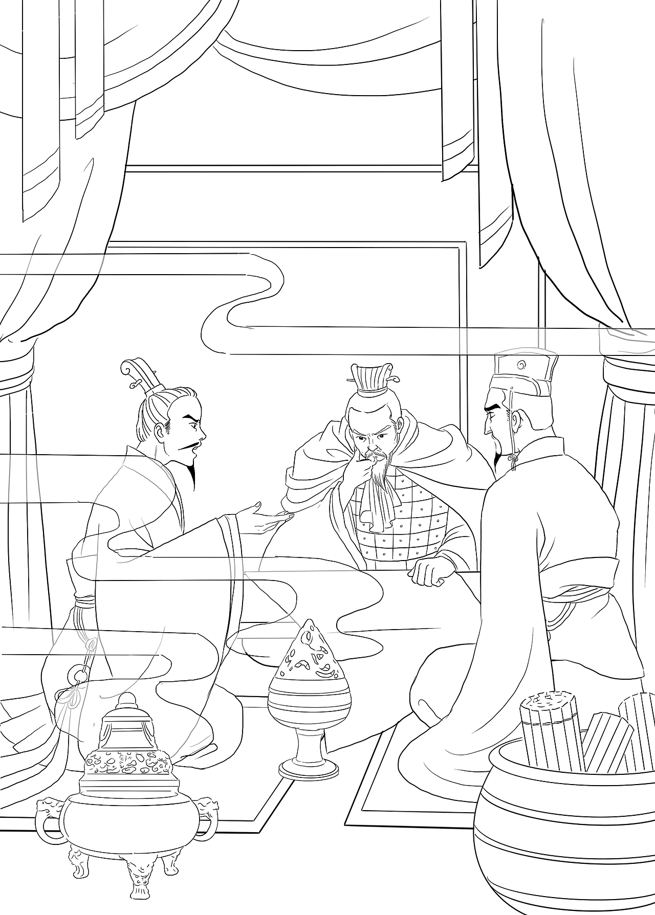 原创插画《史记故事》