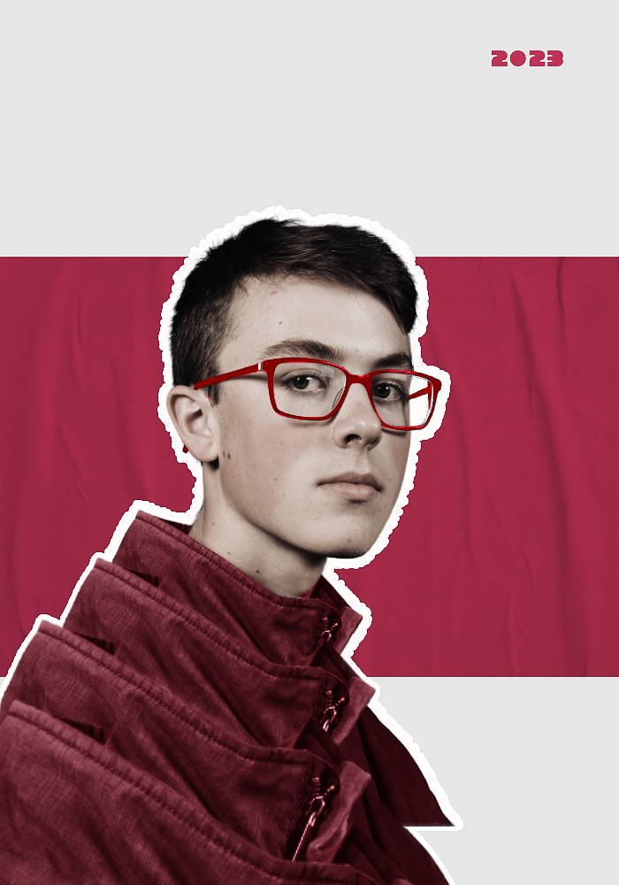 2023时尚剪切风格人物海报