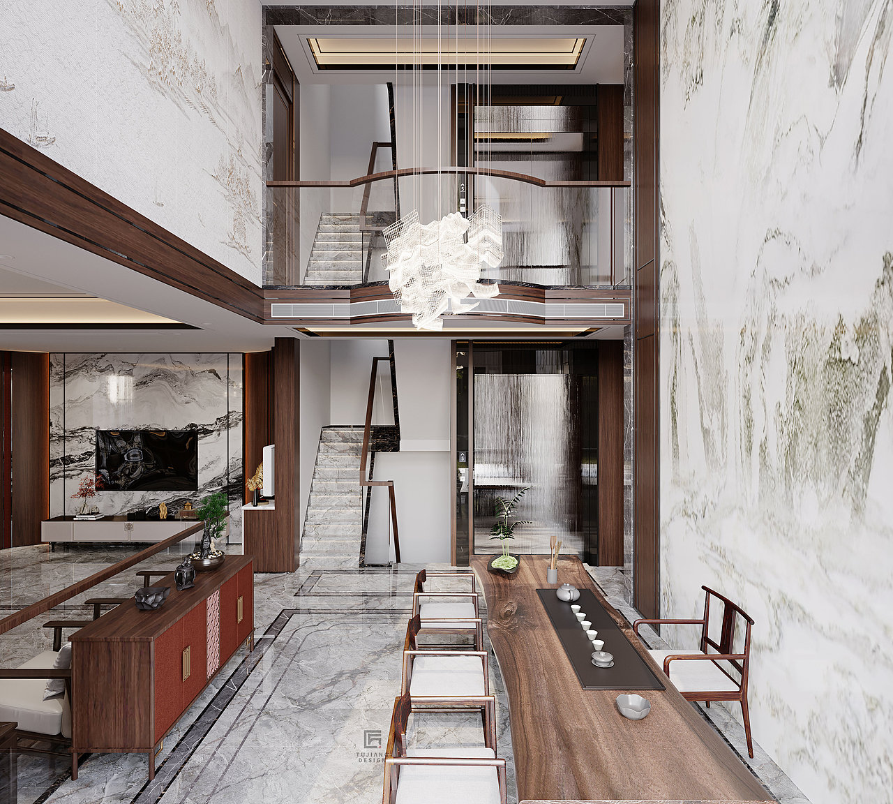 新中式别墅设计,方寸之间,皆是优雅东方韵味!